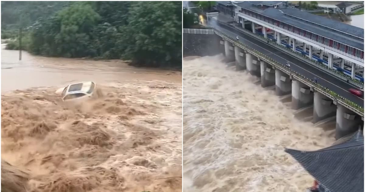 湖北多地暴雨破紀錄 水庫洩洪加劇災情