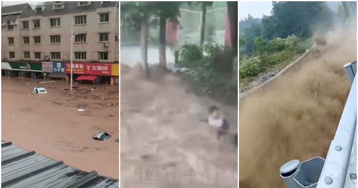 高考首日 重慶暴雨突襲道路被淹 深處達2米（視頻）