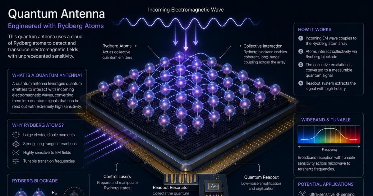 新型量子射频系统或将取代及超越传统天线