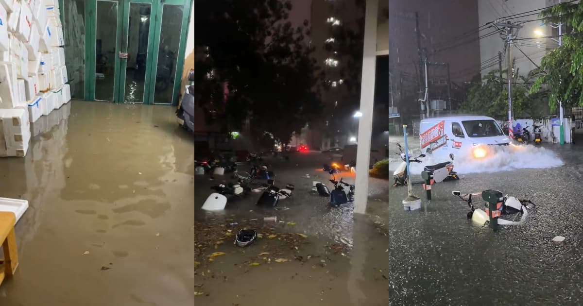 颱風美莎克襲擊海南三亞：海水倒灌 慘不忍睹（多視頻）