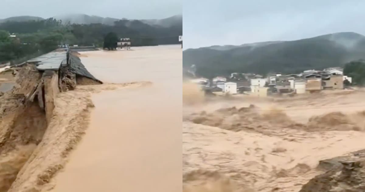 廣西六藍水庫潰壩洪水滔天 居民嘆：整個村沒了！（視頻）
