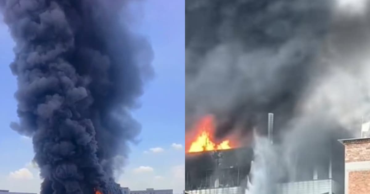 福建一鞋廠起火 現場黑煙滾滾 有人員被困（視頻）