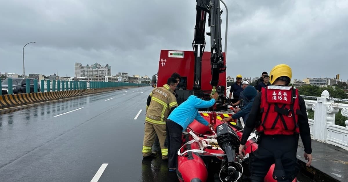 颱風來襲警戒 嘉義1男北港大橋落水失蹤