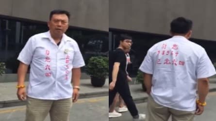 南京勇士史庭福 大陆街头公开演讲“毋忘六四”第一人(图)