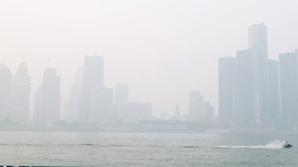 加拿大野火烟霾南下袭美 东北与中西部陷“毒空气危机”(图)