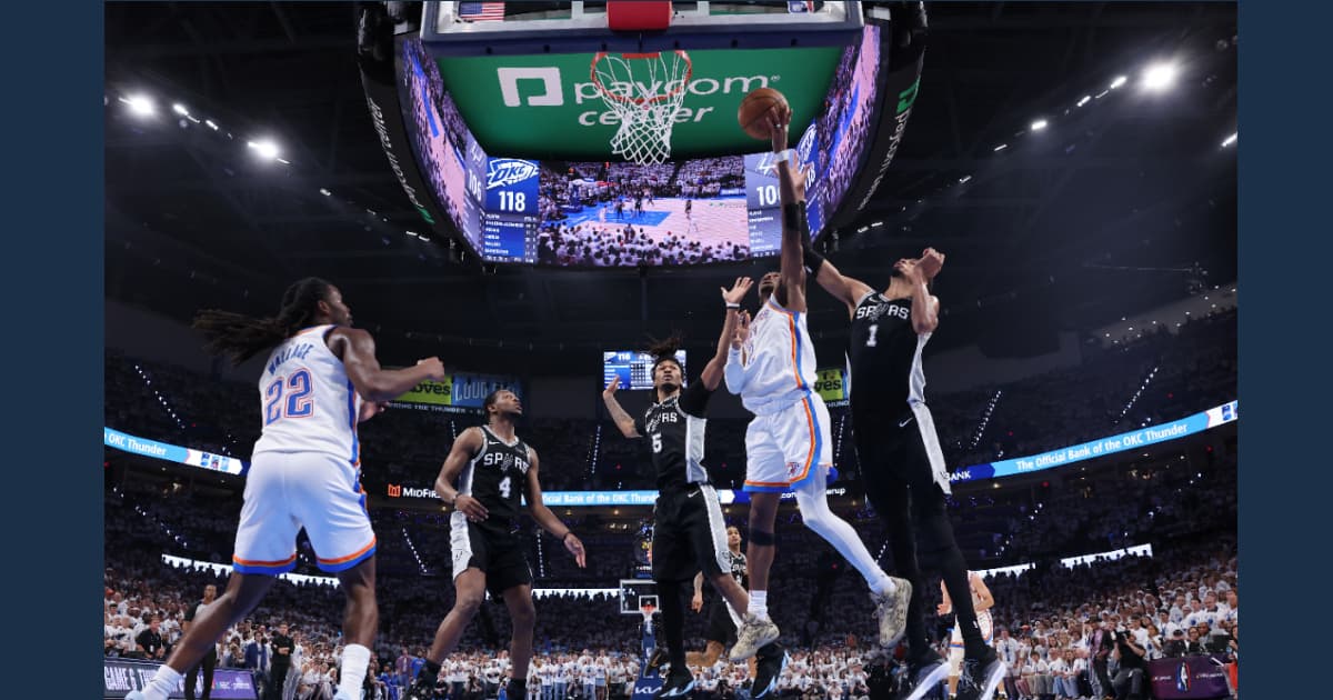 NBA西部决赛:雷霆主场击败马刺 夺得赛点