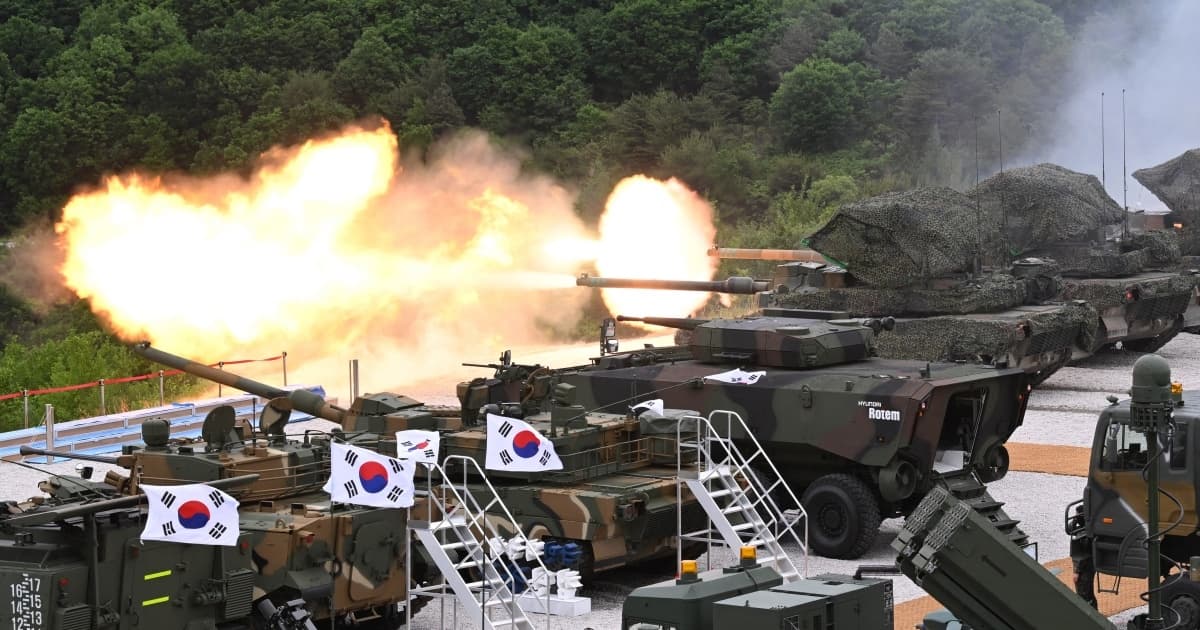 【短讯】韩国海陆空实弹演习 强调国防自主