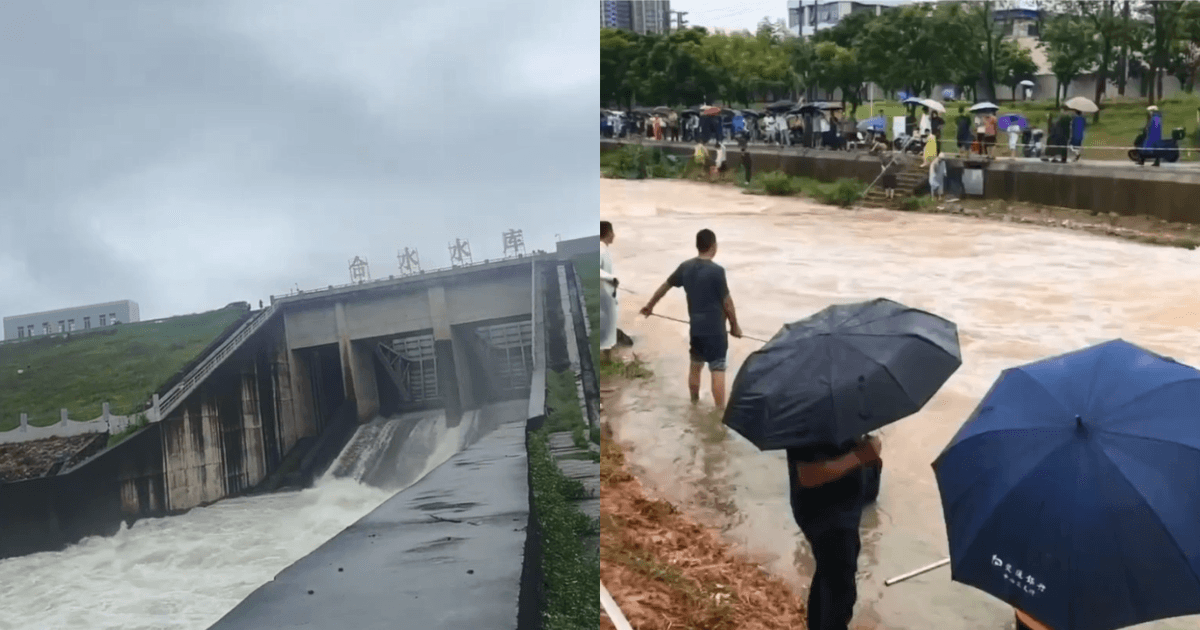 廣東暴雨連連 水庫洩洪造成多地洪災