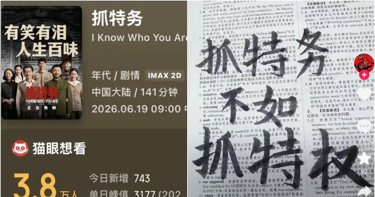冯小刚新作《抓特务》票房遇冷 评论区藏真相