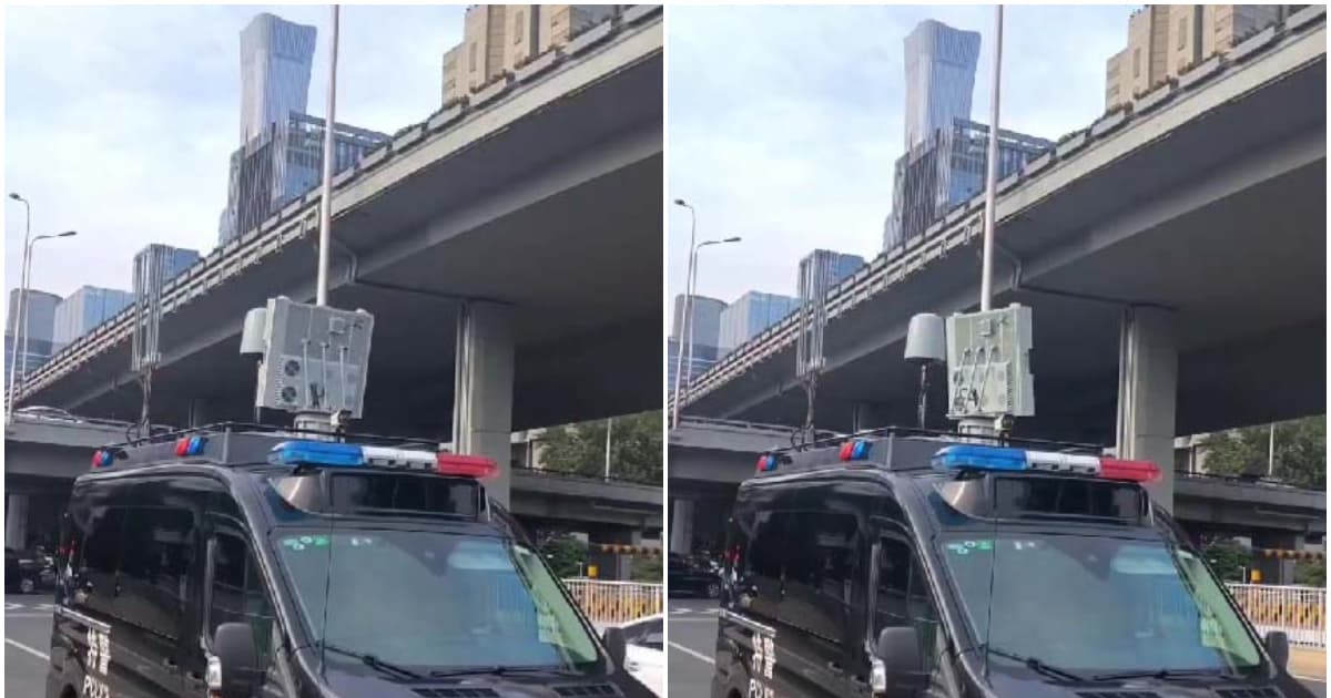 北京飛機撞樓 中國尊附近出現特警雷達車(視頻)
