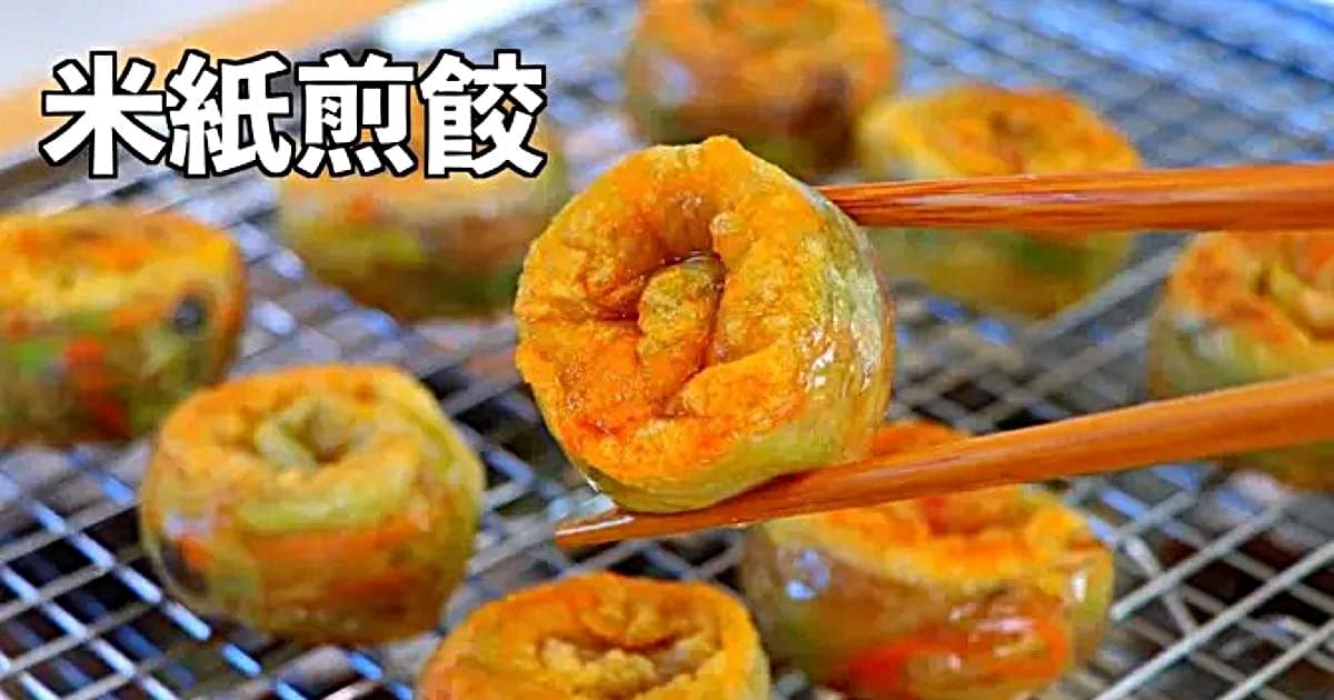【美食天堂】30分鐘米紙蔬菜煎餃