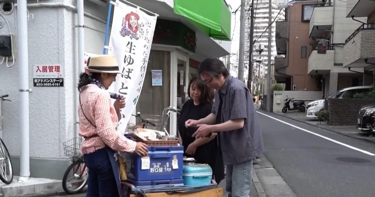 東京粉紅豆腐車送溫暖 一聲號角陪伴獨居長者