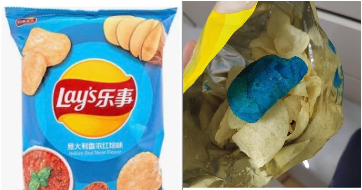 樂事薯片中出現「藍色薯片」 引發多種猜測