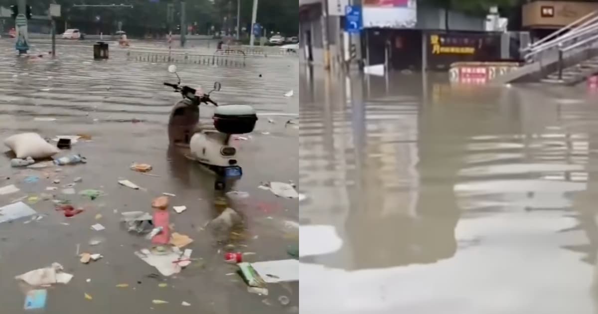 兩岸遭遇颱風暴雨 台灣城市畫面引熱議(視頻)