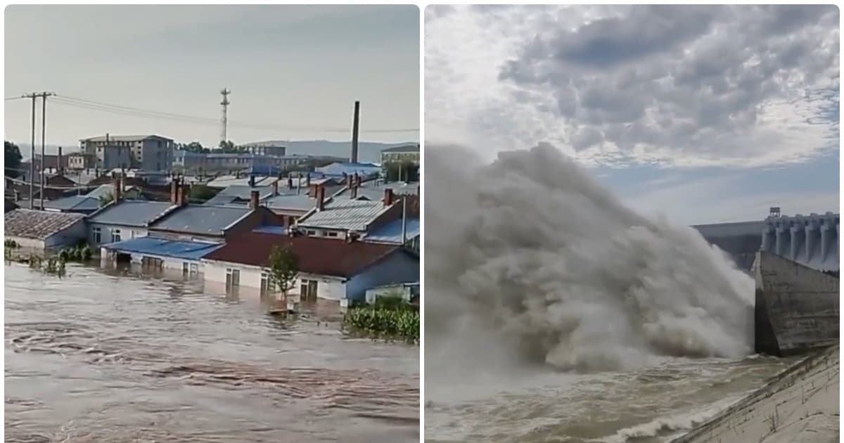 黑龍江寧安遭洪水圍困 吉林洪水拉警報
