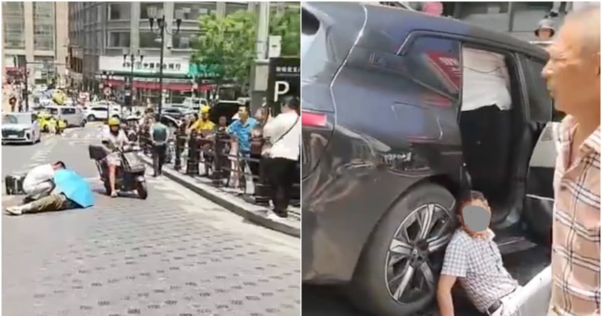 重慶一轎車失控 撞傷多名路人 血流滿地(視頻)