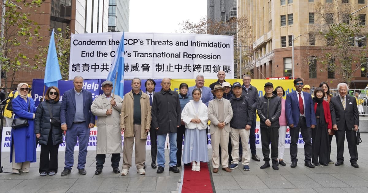 法輪功反迫害27周年 悉尼集會各界聲援