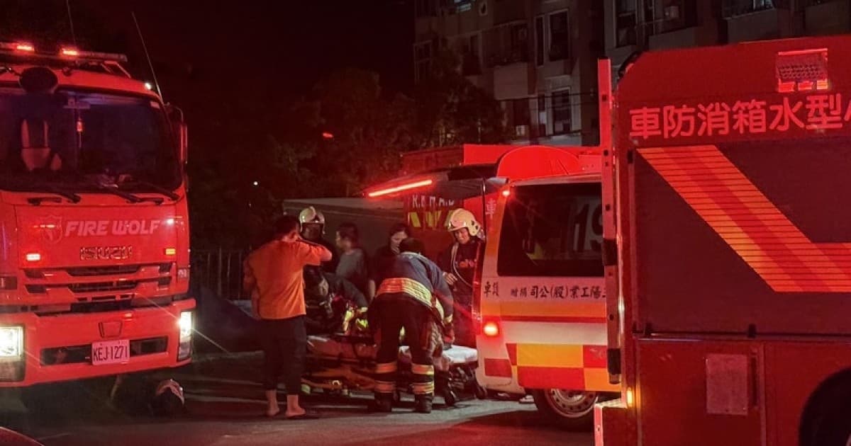 新竹县5楼住宅疑电动车起火 1女逃生坠楼命危