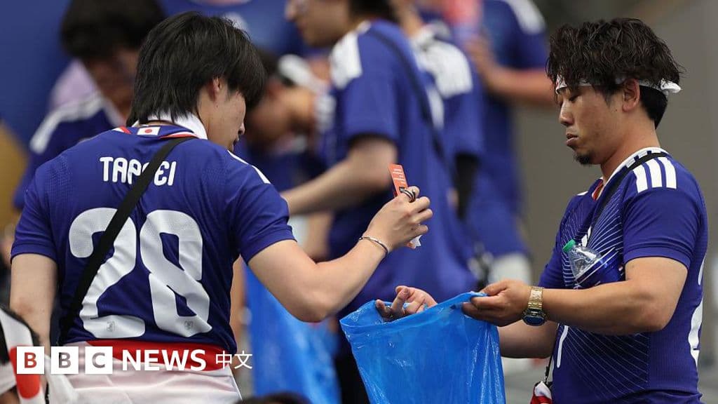 球迷打掃世界盃球場,家務沉重的日本妻子們看不下去了:雙標嗎?