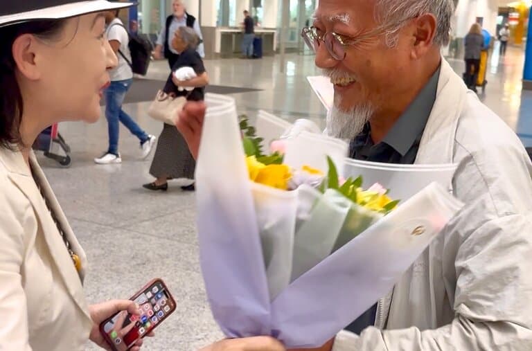 乘橡皮艇逃至韩国的中国异见人士董广平抵达加拿大